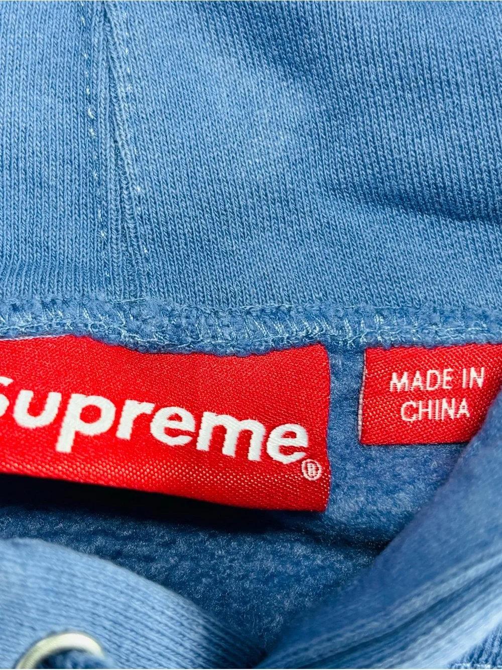 Supreme (not authenticated) Blue Men's Pullover Hoodie - Multicolor Logo M546